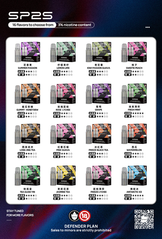 SP2S MACHINE X 專用菸彈 一盒2顆 4ml/顆